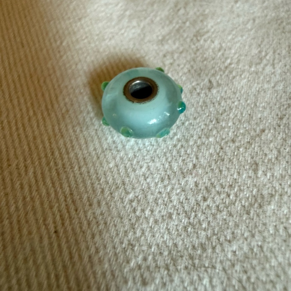 Trollbead Blue and Green Bead Charm
